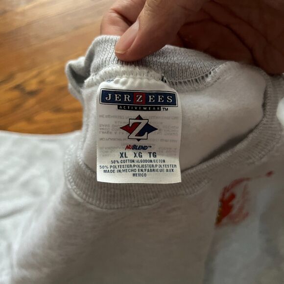 Jerzees Norfolk VA Firefighter Emergency Rescue Squad Sweatshirt Gray Size XL - Picture 7 of 9